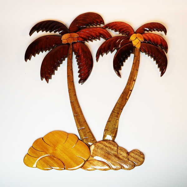 Tropical Palm Tree Metal Art Wall Decor Home & Kitchen Wall